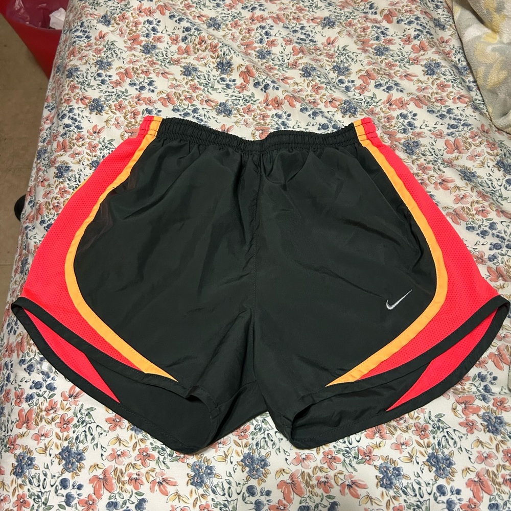 Nike Women’s Grey/Red/Yellow Dri-FIT Shorts